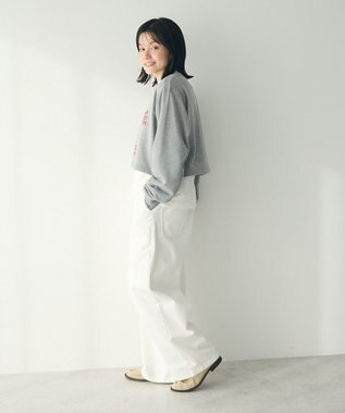 CRAFT STANDARD BOUTIQUE カレッジプリントショートプルオーバー Gray Mixture