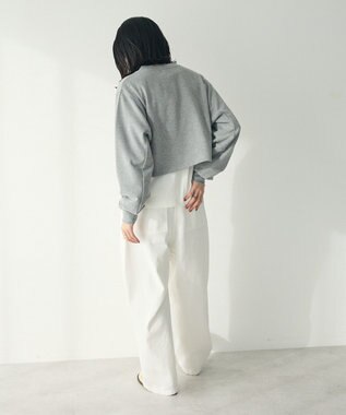 CRAFT STANDARD BOUTIQUE カレッジプリントショートプルオーバー Gray Mixture