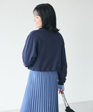 CRAFT STANDARD BOUTIQUE カレッジプリントショートプルオーバー Navy