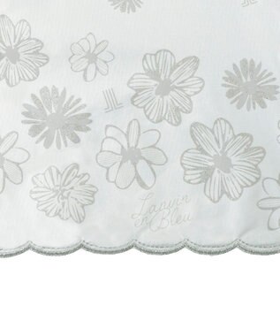 MOONBAT 【一級遮光/晴雨兼用日傘】ランバン オン ブルー (LANVIN en Blue)  折りたたみ日傘 フラワーグリッター オフホワイト