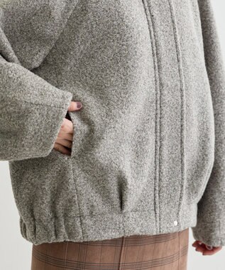 Green Parks ２ＷＡＹカラーコクーンブルゾン Gray Mixture