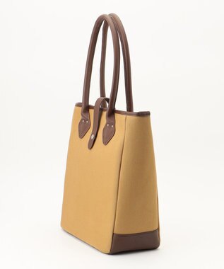 J.PRESS MEN レザーコンビトートバッグ ブラウン系