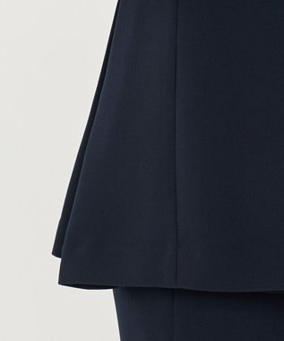 uncrave 【防シワ・洗濯機洗い可】ウォッシャブルダブルクロス ビスチェ ブラウス ネイビー