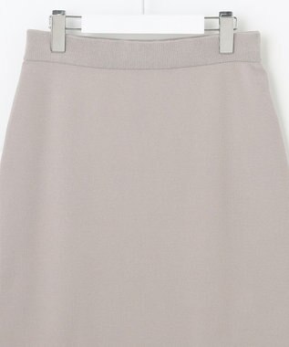 J.PRESS LADIES 【洗える】 レーヨンストレッチフルニードル ニット タイト スカート ベージュ系
