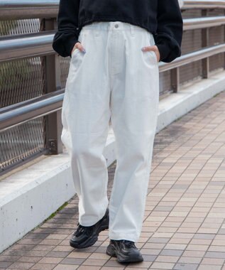 WEGO 【ユニセックス着用ITEM/手洗い可】バギーパンツ ホワイト