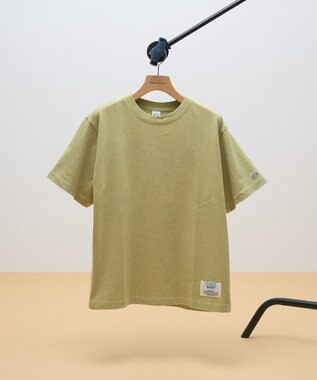 AMERICAN HOLIC DISCUS パウダーブリーチ加工Tシャツ Pistachio