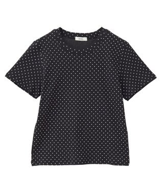 earth music&ecology ドットプリントＴシャツ Brown