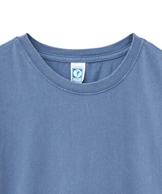 AMERICAN HOLIC DISCUS パウダーブリーチ加工Tシャツ Blue