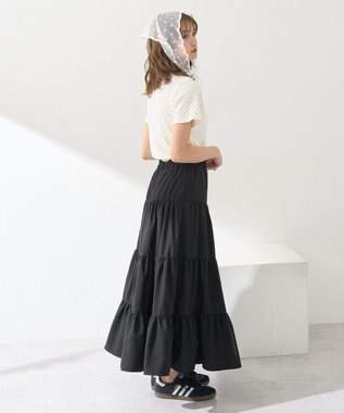 earth music&ecology ドットプリントＴシャツ Brown