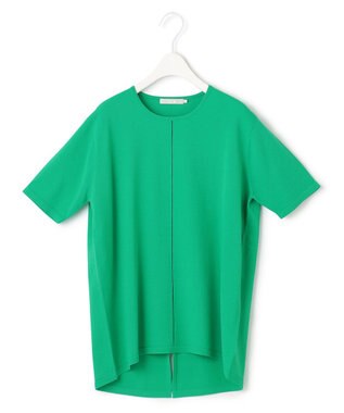 ICB 【洗える】VIS/NYハイゲージ 半袖プルオーバー コバルトグリーン系