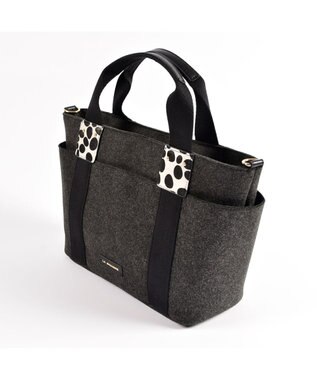 LA BAGAGERIE フェルト×カウヘアートート グレー