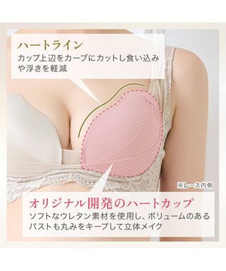 BRADELIS New York 【BRADELIS NewYork peace ブラデリス】ハートフルカップカシュクールブラ24 華やかレース ノンワイヤー 補正ブラ ブラジャー DB124102 ブラック