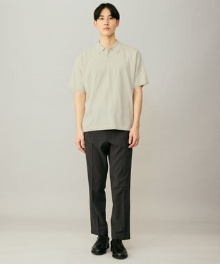 UNFILO MENS アラエルアンチピリングニット ポロ アイボリー