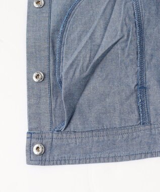 組曲 KIDS 【150-160㎝】 フラワーボタンデニムジャケット ネイビー