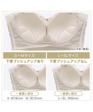 BRADELIS New York 【BRADELIS NewYork peace ブラデリス】ハートフルカップカシュクールブラ24 華やかレース ノンワイヤー 補正ブラ ブラジャー DB124102 ブラック