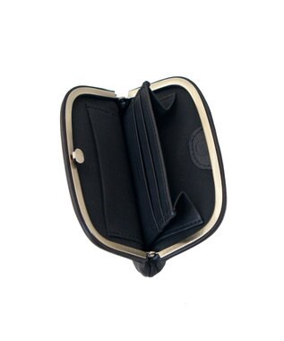 FOLNA RD ソフトレザーショート 天溝がま口 財布 ブラック