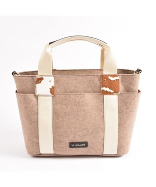 LA BAGAGERIE フェルト×カウヘアートート