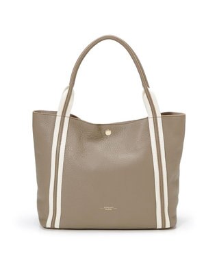 TOPKAPI 【TREASURE TOPKAPI】ソフトシュリンク テープコンビ A4 トート バッグ グレージュ