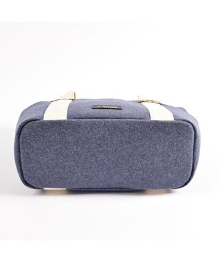 LA BAGAGERIE フェルト×カウヘアートート ネイビー