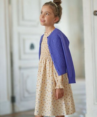 組曲 KIDS 【110-140cm】クラシック カーディガン マローブルー系