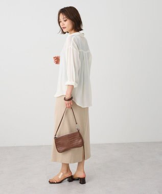 CRAFT STANDARD BOUTIQUE オーガンジーブラウス Ivory