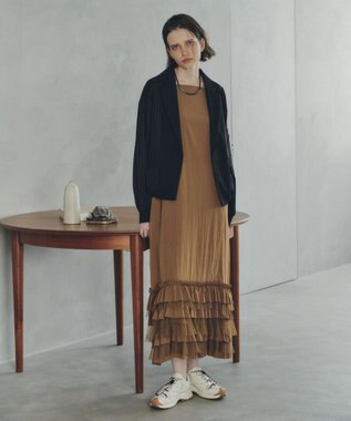 YECCA VECCA ラッフルキャミワンピース