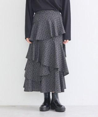 earth music&ecology ランダムティアードスカート Flower