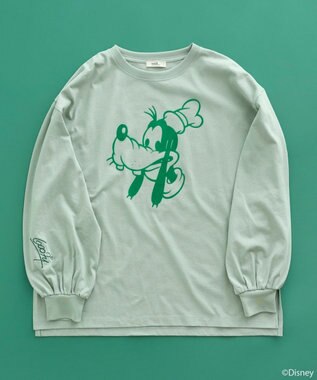 earth music&ecology 【予約】【綿100％】Disney/アソートプリントロンTEE グリーン