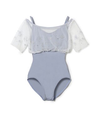 Chacott ハーフスリーブレオタード パールグレー