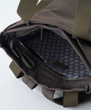 MIYABIYA LAQUOH【撥水加工】ミニマルナイロンリュックサック カーキ