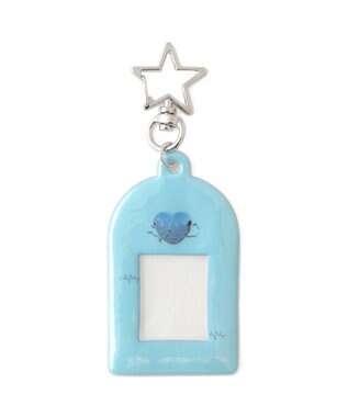 WEGO 【痛バ＆推し活グッズ】ラメモチーフIDフォトケースキーホルダー サックス