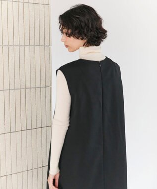 #Newans 【洗濯機可】キーネックジャンパースカート ブラック