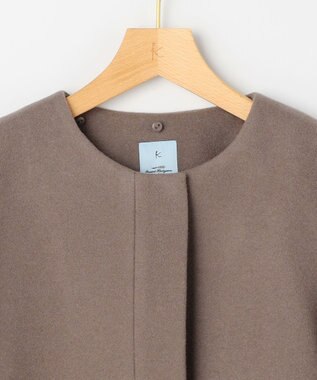 組曲 L ウールモッサ ショートコート ブラウン系