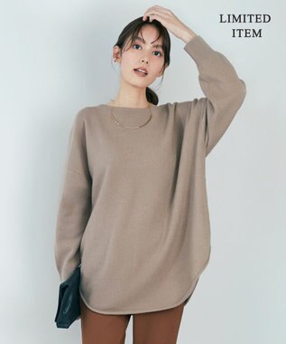 【WEB＆一部店舗限定・10色展開】ウールナイロン フェルトタッチ ニット, ブラウン系, XS