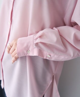 YECCA VECCA バック釦シアーシャツ Pink