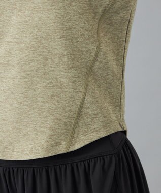 Chacott Chacott BALANCE PeachMoku コンパクトTシャツ カーキ杢