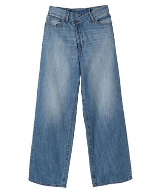 AMERICAN HOLIC アシンメトリーデニムワイドパンツ Indigo