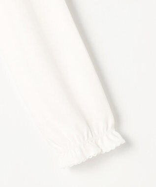 ANY KIDS 襟なしカットソーブラウス ホワイト