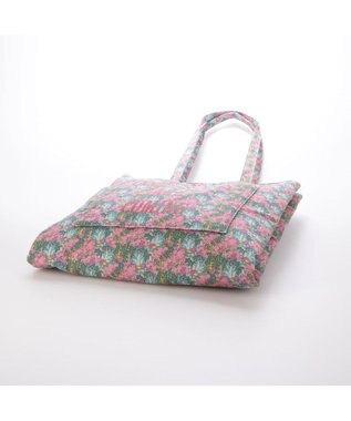 UNBILLION カシュカシュ cachecache / 柄プリント3パーテーショントートバッグ ブルーミックス