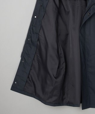 GOTAIRIKU 25年新作/3シーズン対応【仕事で着用可】メランジカルゼ フーデッドブルゾン_無地 ネイビー系