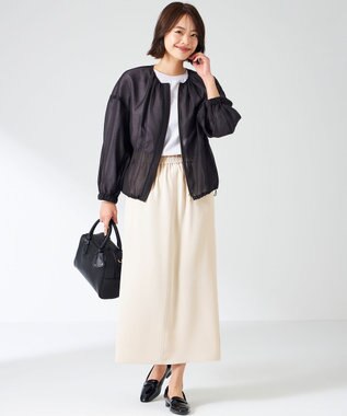 ANY SIS 【洗える】ドルマンシアー ブルゾン ブラック