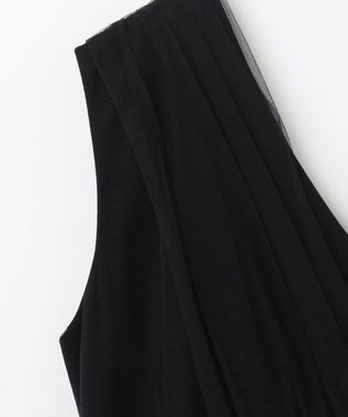 GRACE CONTINENTAL チュールドレープドレス ブラック