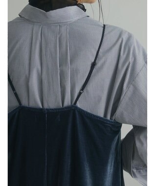 Green Parks armonia．ベロアキャミワンピース Blue