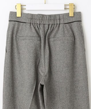 ANY SIS 【洗える】ハイウエストソフトテーパード パンツ モノトーン系