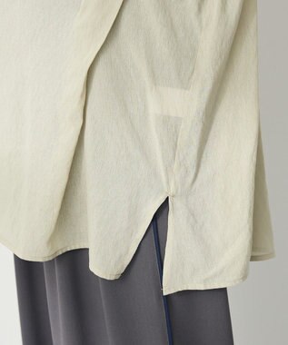 CRAFT STANDARD BOUTIQUE ヴィンテージボイルショルダータックブラウス Khaki