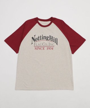 WEGO レタリングラグランT ワイン