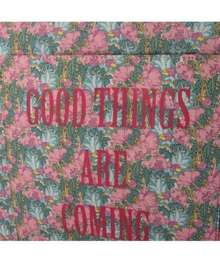 UNBILLION カシュカシュ cachecache / 柄プリント3パーテーショントートバッグ ブルーミックス