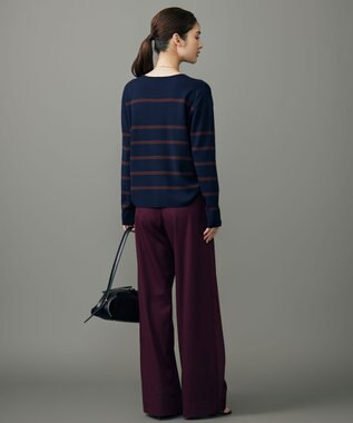 自由区 L 【SHIHOさん着用】フロントディテールラップワイド パンツ ボルドー