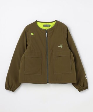 PW CIRCULUS 【撥水加工 / ストレッチ】【WOMEN】デタッチャブルキルティング中綿ブルゾン ゴルフウェア レディース カーキ系