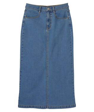 Green Parks ＧＵＭストレッチタイトデニムスカート Light Blue